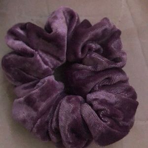 dark purple scrunchie